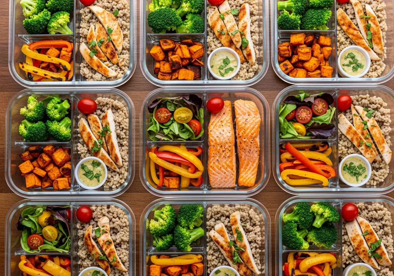 Healthy meal prep for appetite control